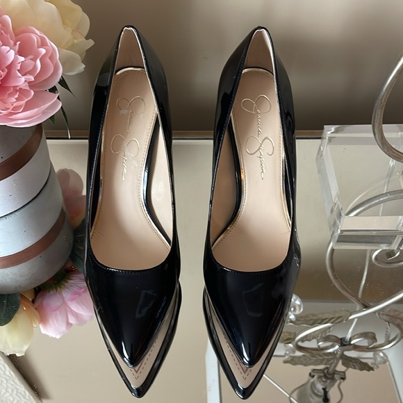 Jessica Simpson Black Patent Leather Heels - Picture 3 of 9